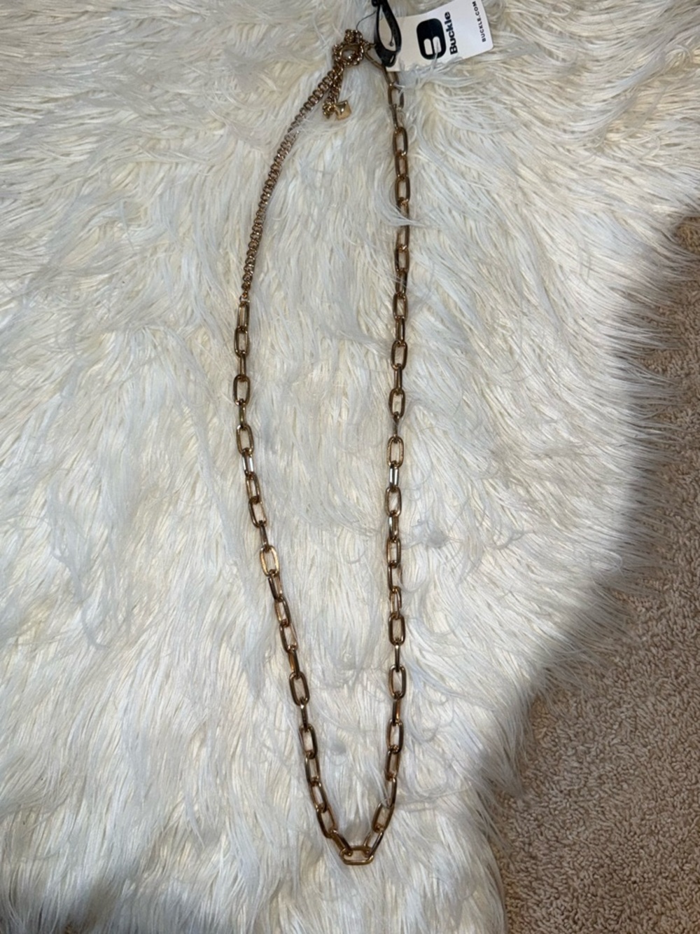 NWT BKE gold chain link belt.